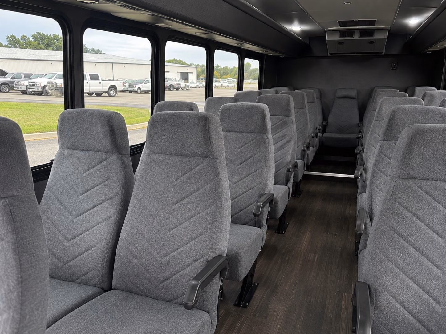westminster 15 passenger minibus inside