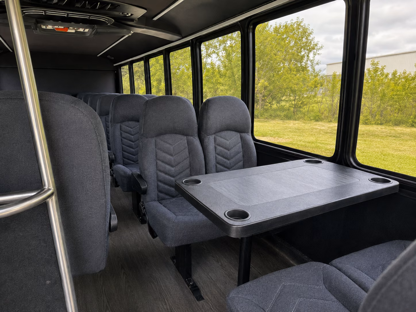 westminster 20 passenger minibus inside