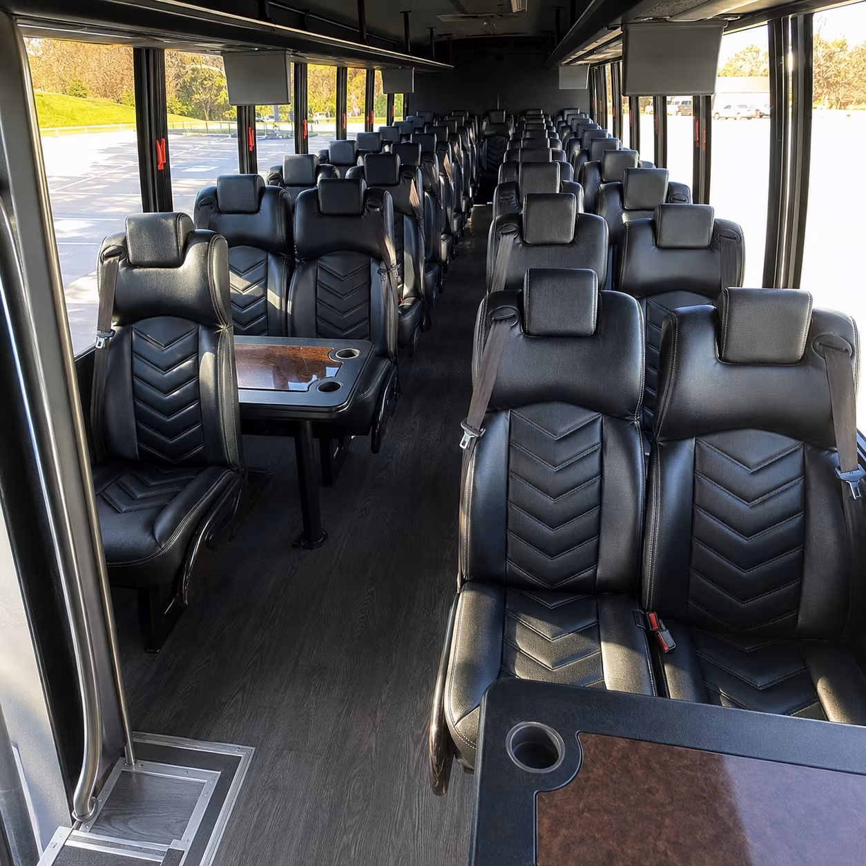 westminster 25 passenger minibus inside