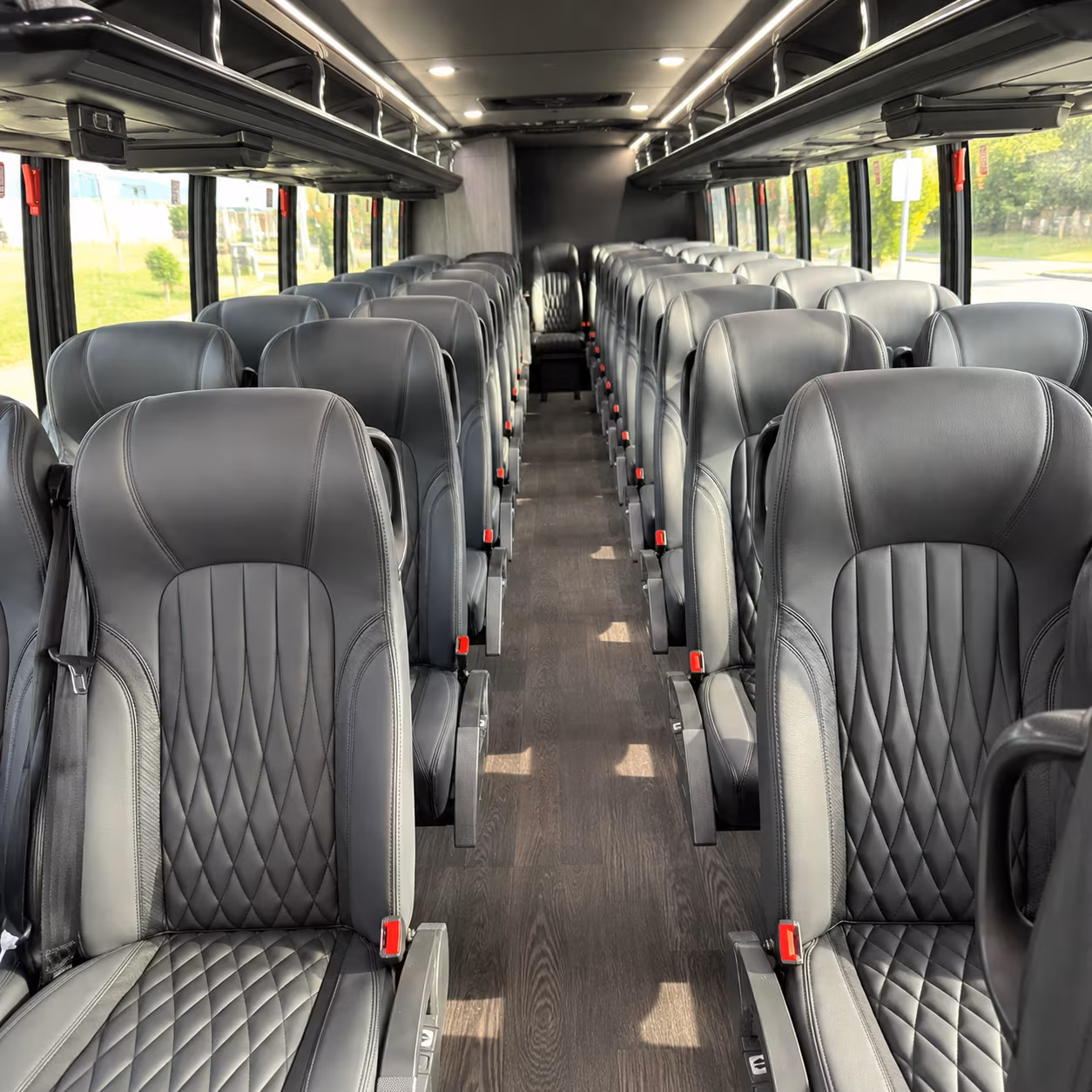 westminster 30 passenger minibus inside