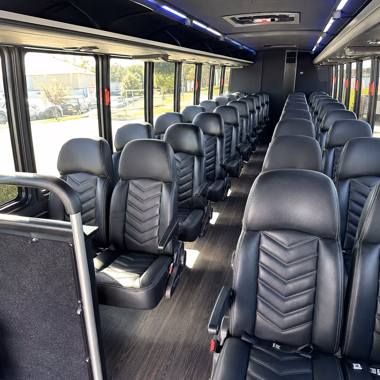 westminster 35 passenger minibus inside