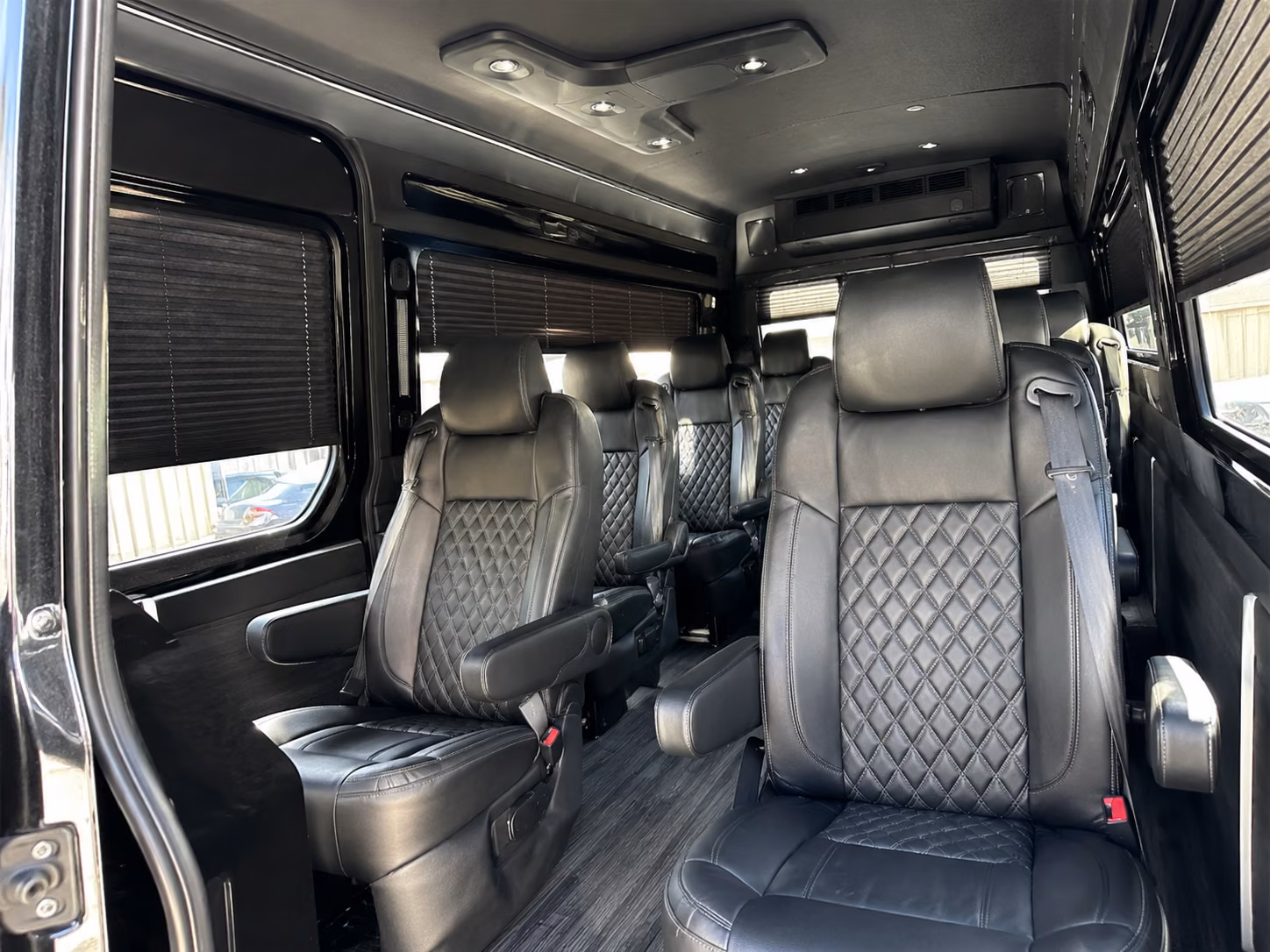 westminster sprinter van with driver inside
